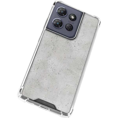 Light Grey Concrete Moto G Power 5G (2025) Clear Case